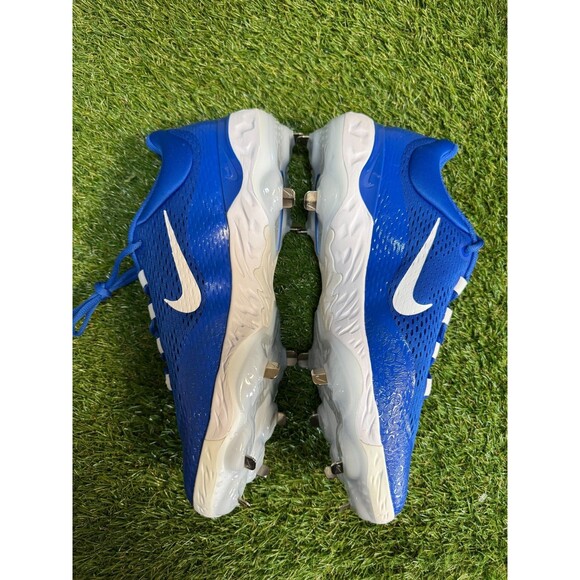 Nike Alpha Huarache Elite 4 Metal Baseball Cleats Blue Mens 12.5 FN7222-400 NEW